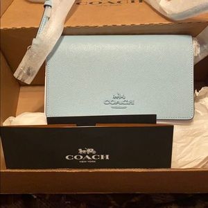 Coach wallet with strap